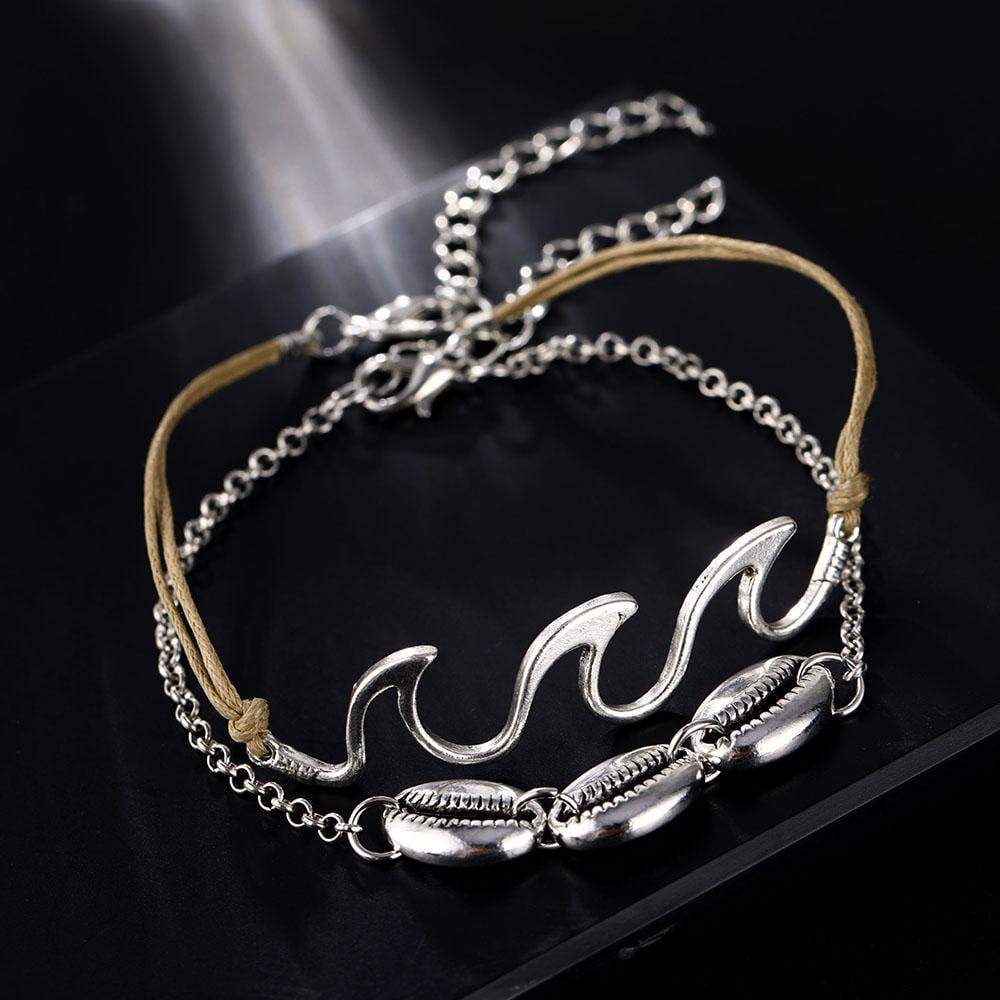 Boho Ocean Wave Anklet